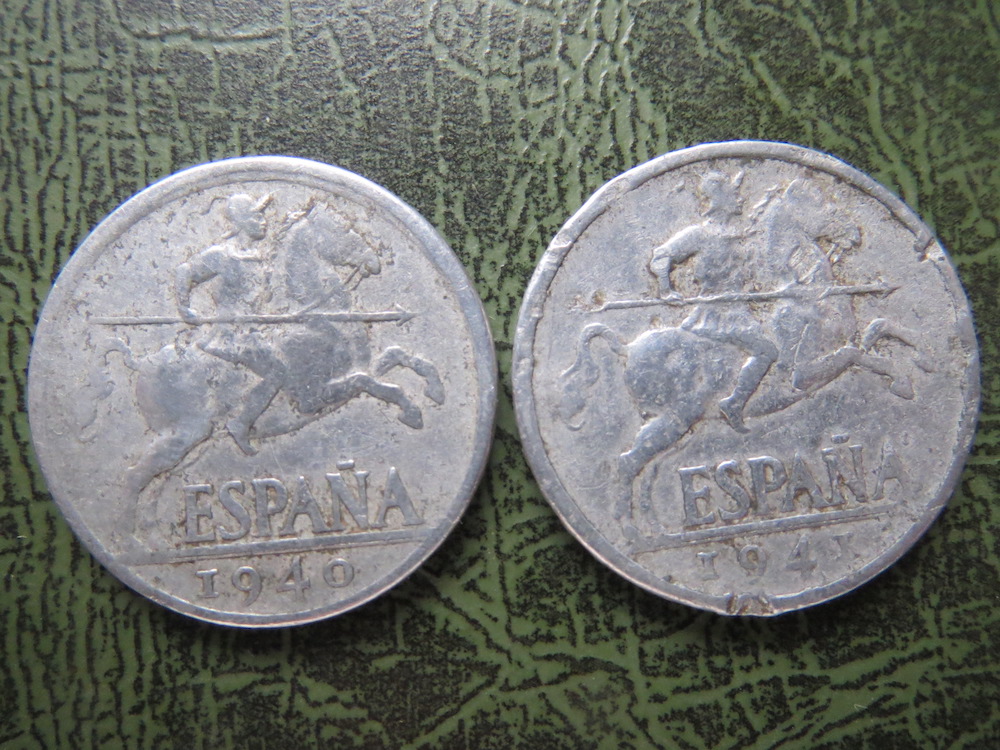Spain, 10 cents, aluminum, 1940 (C-ESP-01)