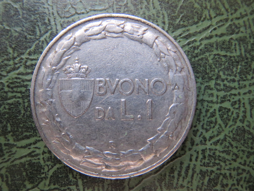 Italy, 1 lira, nickel, 1922 (C-ITA-02)