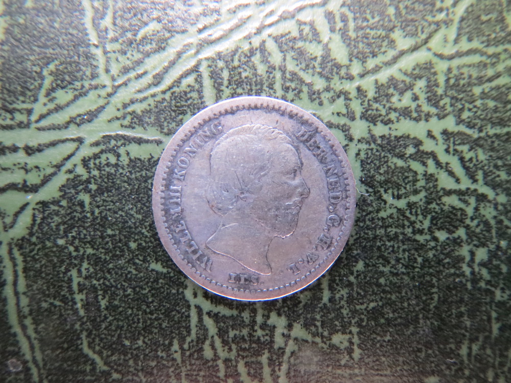 Netherlands, 5 cents, silver, King Willem III, 1850 (C-NLD-05-01)