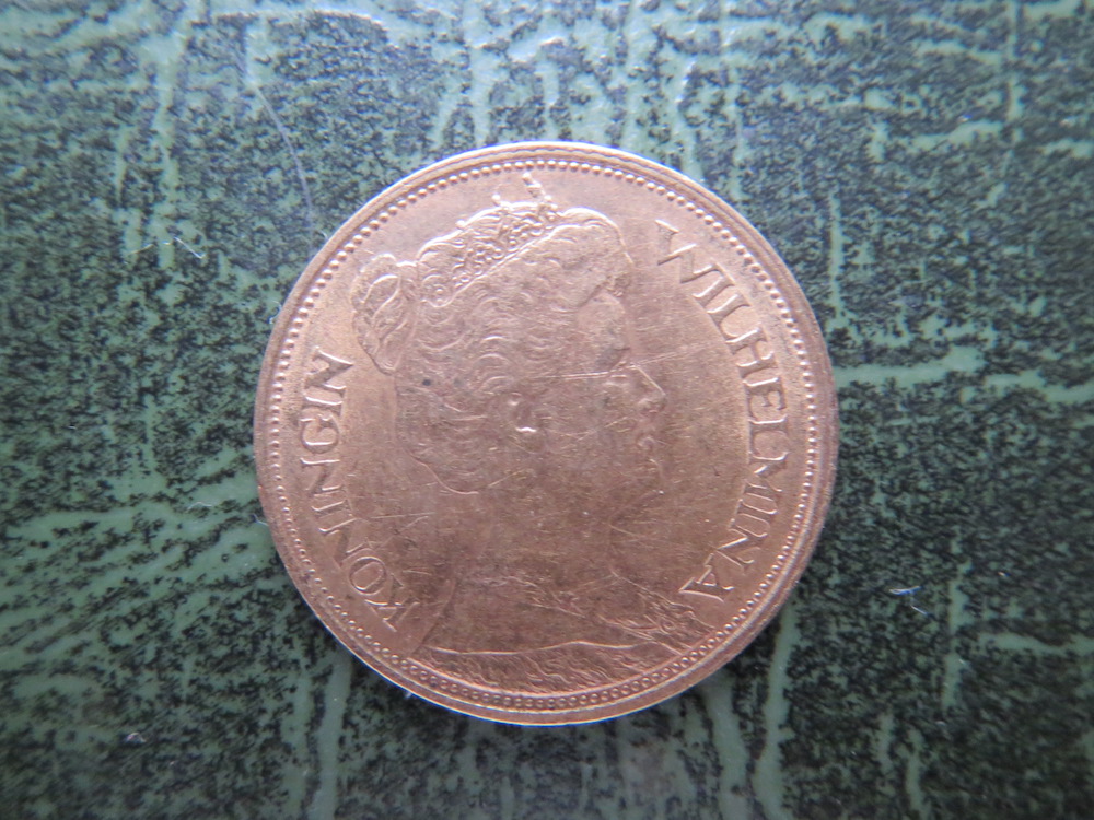 Netherlands, 5 guilders, gold, Queen Wilhelmina, 1912 (C-MEM-148)